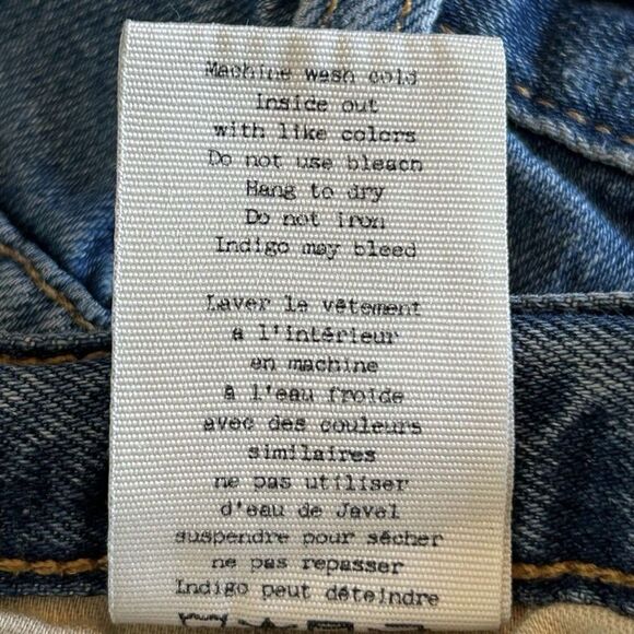 Rag & Bone Rebel Boyfriend Shorts Boho Distressed Denim Jean Shorts Size 25 - Picture 9 of 9